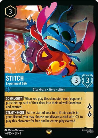 Image for Stitch - Experiment 626 (166/204) [Reign of Jafar] - Disney Lorcana