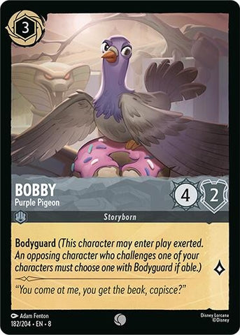 Image for Bobby - Purple Pigeon (182/204) [Reign of Jafar] - Disney Lorcana