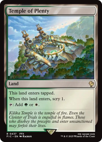 Image for Temple of Plenty (437) (Commander: FINAL FANTASY) - Magic: The Gathering