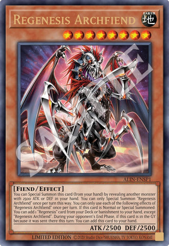 Image for Regenesis Archfiend (ALIN-ENSP1) (ALIN-ENSP1) (Alliance Insight) - YuGiOh