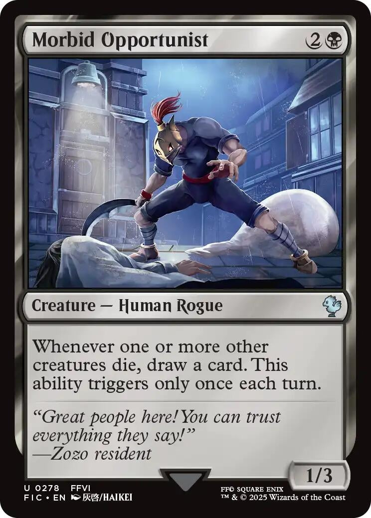 Image for Morbid Opportunist (278) (Commander: FINAL FANTASY) - Magic: The Gathering
