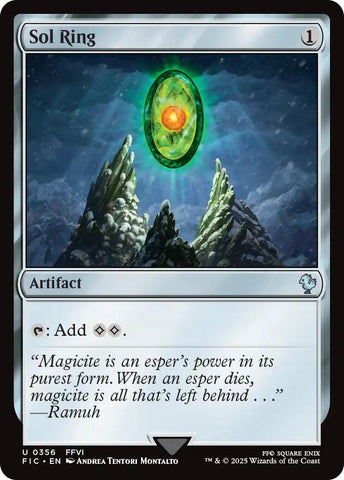Image for Sol Ring (0356) (356) (Commander: FINAL FANTASY) - Magic: The Gathering