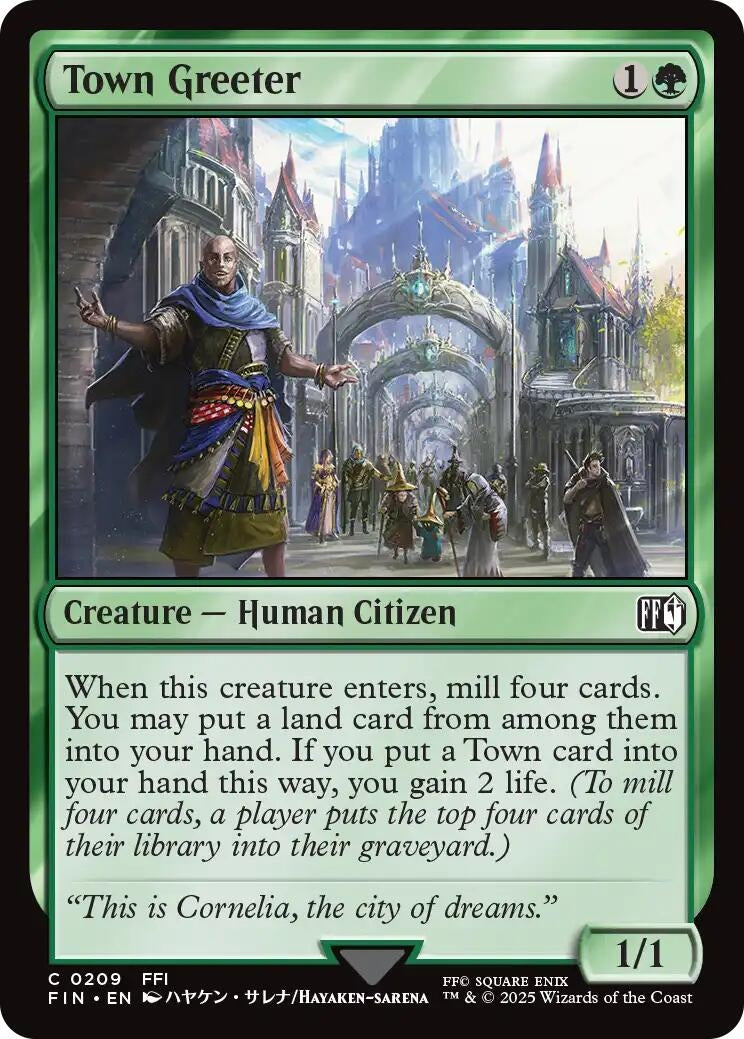 Image for Town Greeter (209) (FINAL FANTASY) - Magic: The Gathering