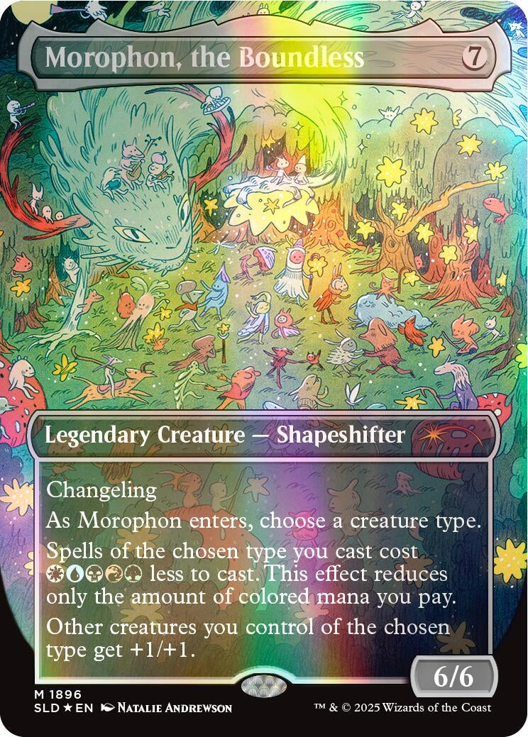 Image for Morophon, the Boundless (Double Rainbow Foil) (1896) (Secret Lair Drop Series) - Magic: The Gathering
