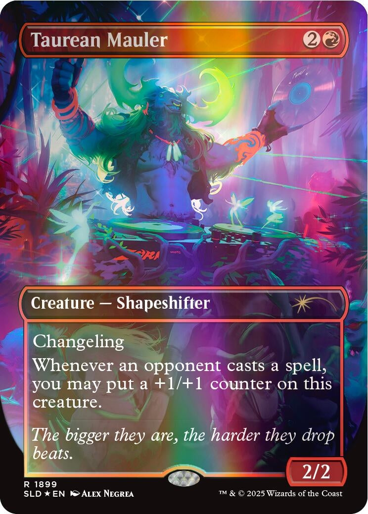Image for Taurean Mauler (Double Rainbow Foil) (1899) (Secret Lair Drop Series) - Magic: The Gathering