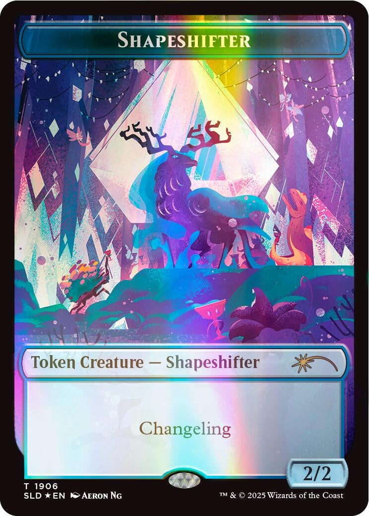 Image for Shapeshifter Token (1906) (Double Rainbow Foil) (1906) (Secret Lair Drop Series) - Magic: The Gathering