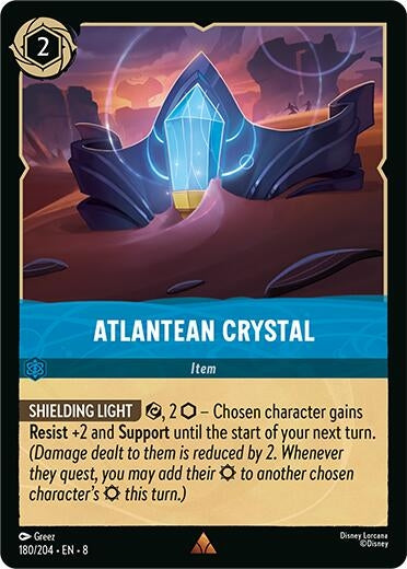 Image for Atlantean Crystal (180/204) [Reign of Jafar] - Disney Lorcana