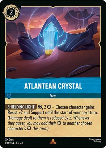 Image for Atlantean Crystal (180/204) [Reign of Jafar] - Disney Lorcana