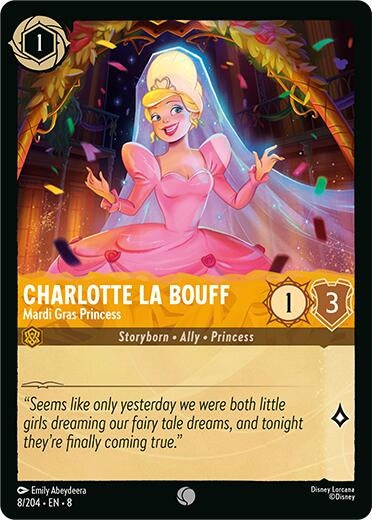 Image for Charlotte La Bouff - Madri Gras Princess (8/204) [Reign of Jafar] - Disney Lorcana