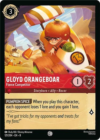 Image for Gloyd Orangeboar - Fierce Competitor (121/204) [Reign of Jafar] - Disney Lorcana