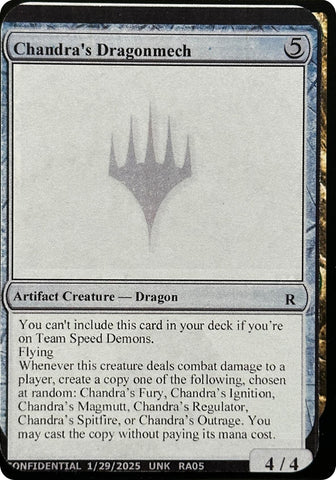 Image for Chandra's Dragonmech (Un-Known Event Playtest Cards) - Magic: The Gathering