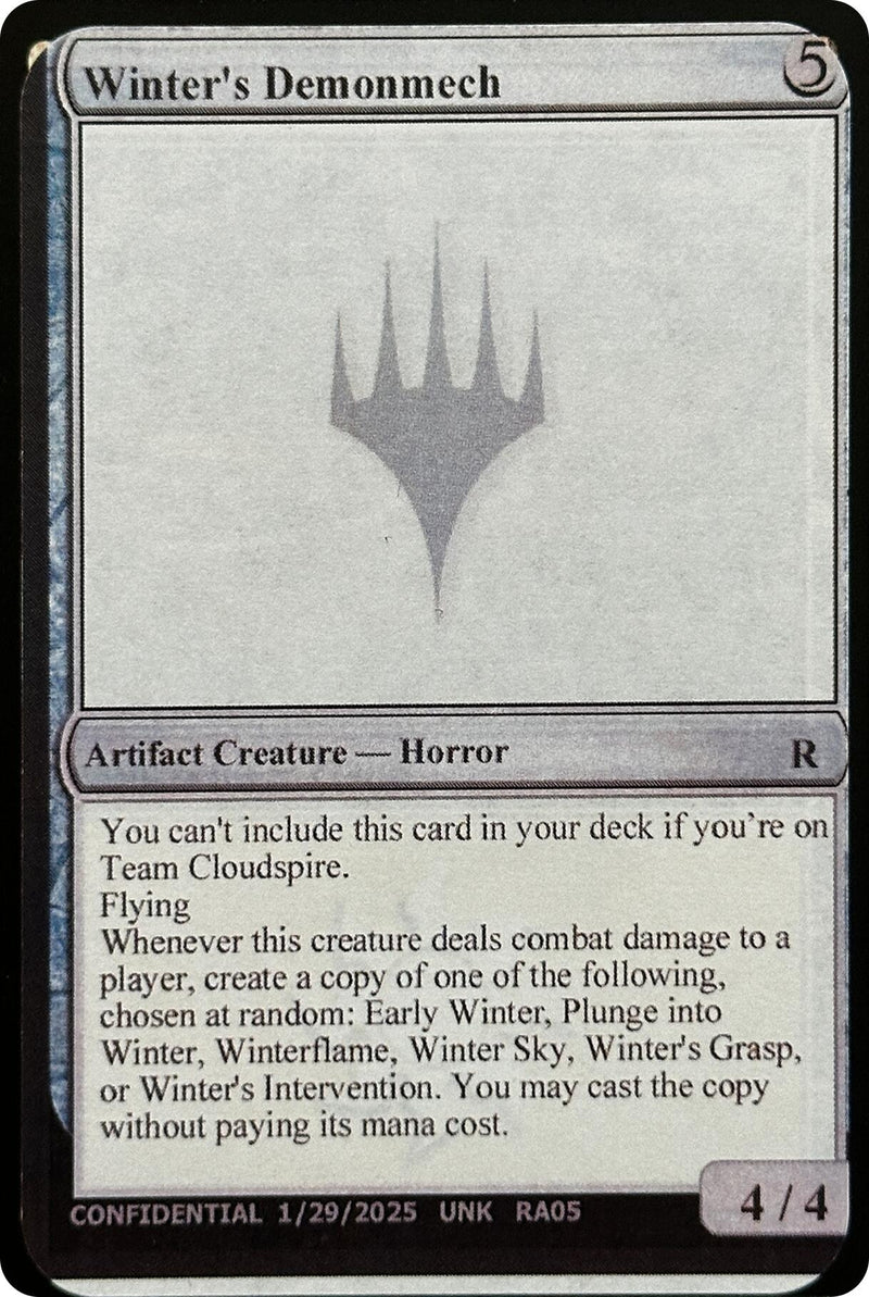 Image for Winter's Demonmech - Magic: The Gathering