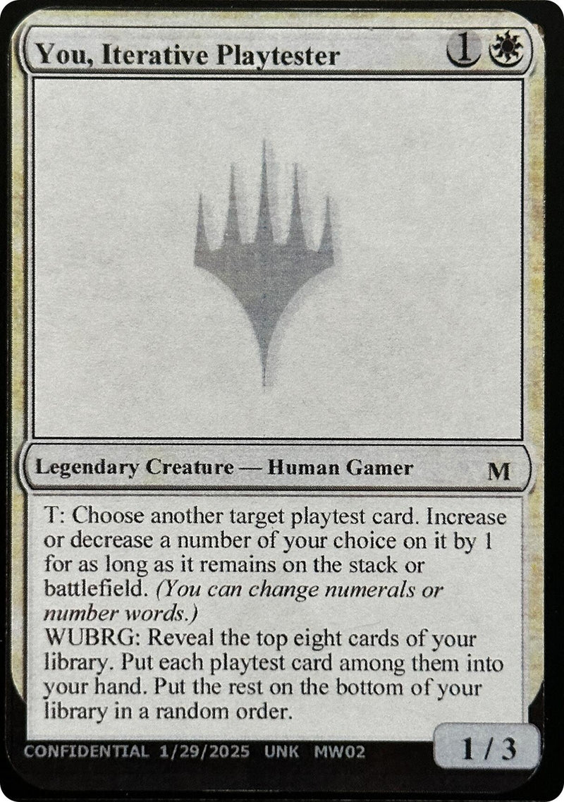 Image for You, Iterative Playtester - Magic: The Gathering