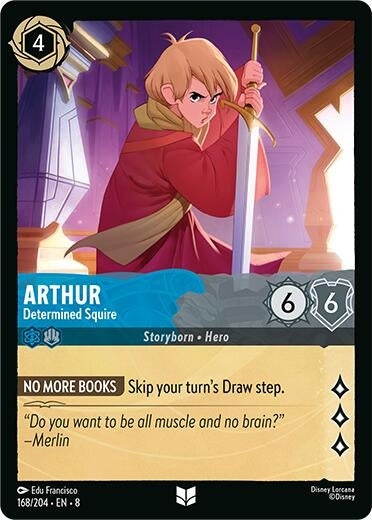 Image for Arthur - Determined Squire (168/204) [Reign of Jafar] - Disney Lorcana