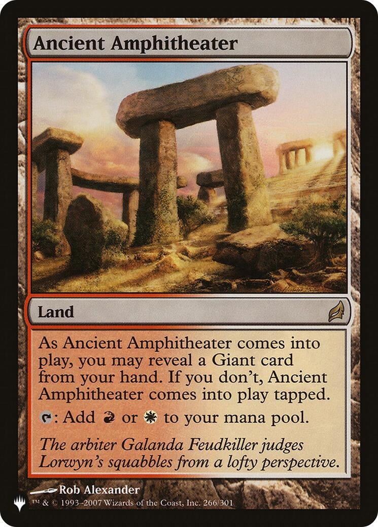 Image for Ancient Amphitheater (266/301) (The List Reprints) - Magic: The Gathering