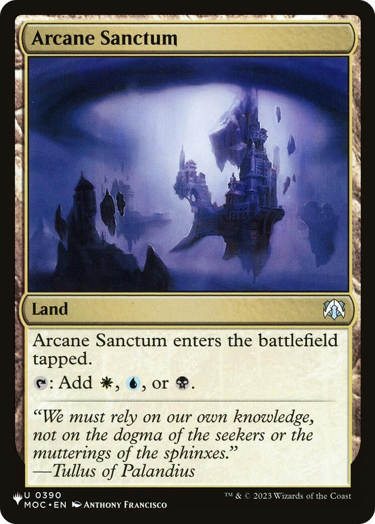 Image for Arcane Sanctum (MOC) (390) (The List Reprints) - Magic: The Gathering