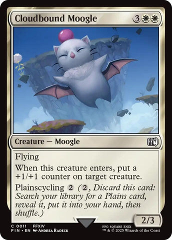 Image for Cloudbound Moogle (11) (FINAL FANTASY) - Magic: The Gathering