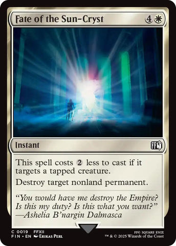 Image for Fate of the Sun-Cryst (19) (FINAL FANTASY) - Magic: The Gathering