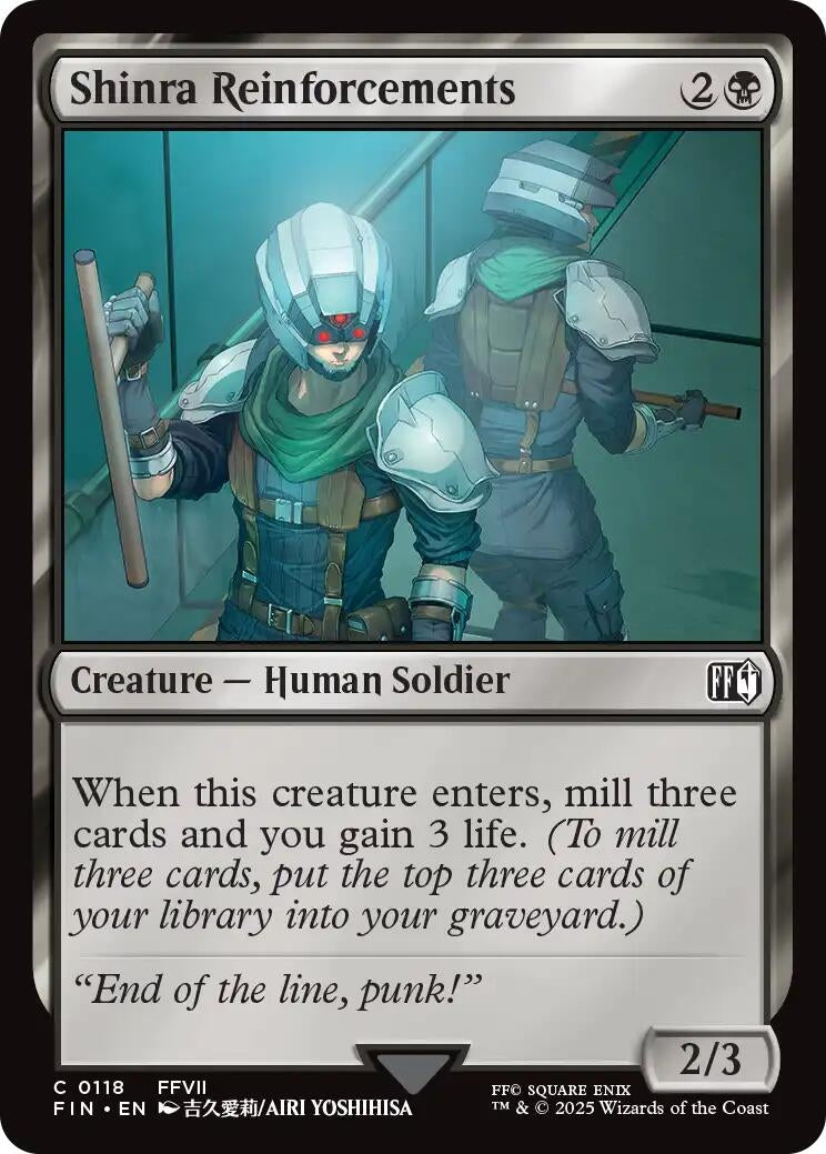 Image for Shinra Reinforcements (118) (FINAL FANTASY) - Magic: The Gathering