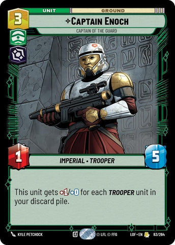Image for Captain Enoch - Captain of the Guard (083/264) (Legends of the Force) - Star Wars: Unlimited