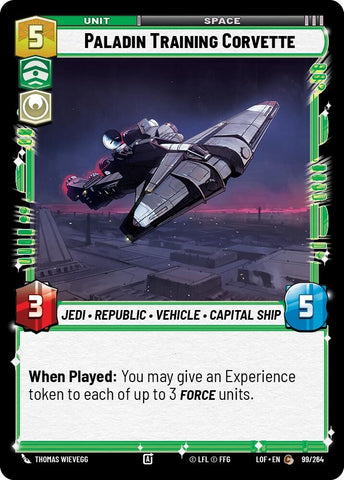 Image for Paladin Training Corvette (099/264) (Legends of the Force) - Star Wars: Unlimited