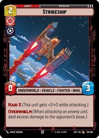 Image for Strikeship (131/264) (Legends of the Force) - Star Wars: Unlimited