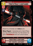 Image for Darth Maul's Lightsaber (140/264) (Legends of the Force) - Star Wars: Unlimited