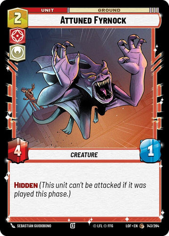 Image for Attuned Fyrnock (143/264) (Legends of the Force) - Star Wars: Unlimited