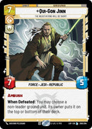 Image for Qui-Gon Jinn - The Negotiations Will Be Short (200/264) (Legends of the Force) - Star Wars: Unlimited