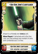 Image for Qui-Gon Jinn's Lightsaber (201/264) (Legends of the Force) - Star Wars: Unlimited