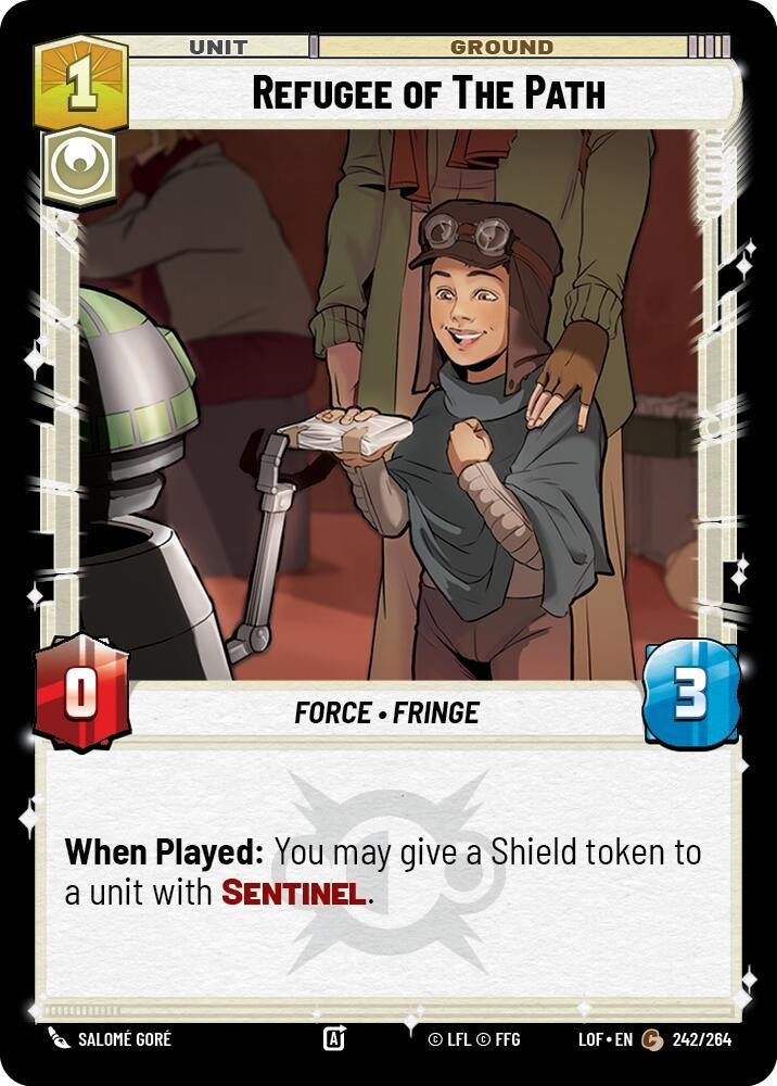 Image for Refugee of The Path (242/264) (Legends of the Force) - Star Wars: Unlimited
