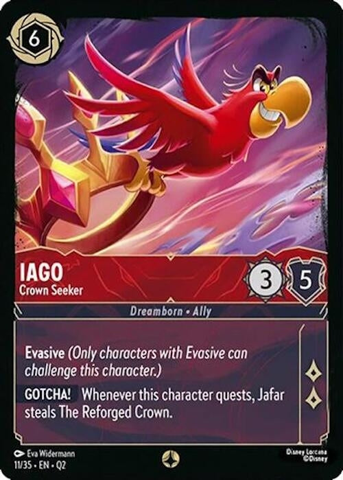 Image for Iago - Crown Seeker (11/35) [Illumineer's Quest: Palace Heist] - Disney Lorcana