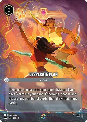 Image for Desperate Plan (Enchanted) (222/204) - Disney Lorcana