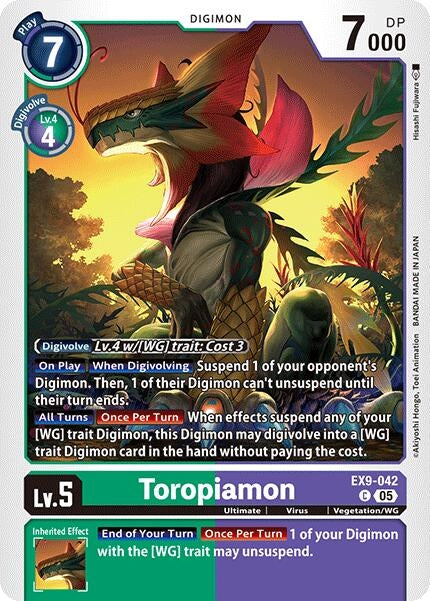 Image for Toropiamon (EX9-042 C) (Versus Monsters) (EX-09) - Digimon Card Game