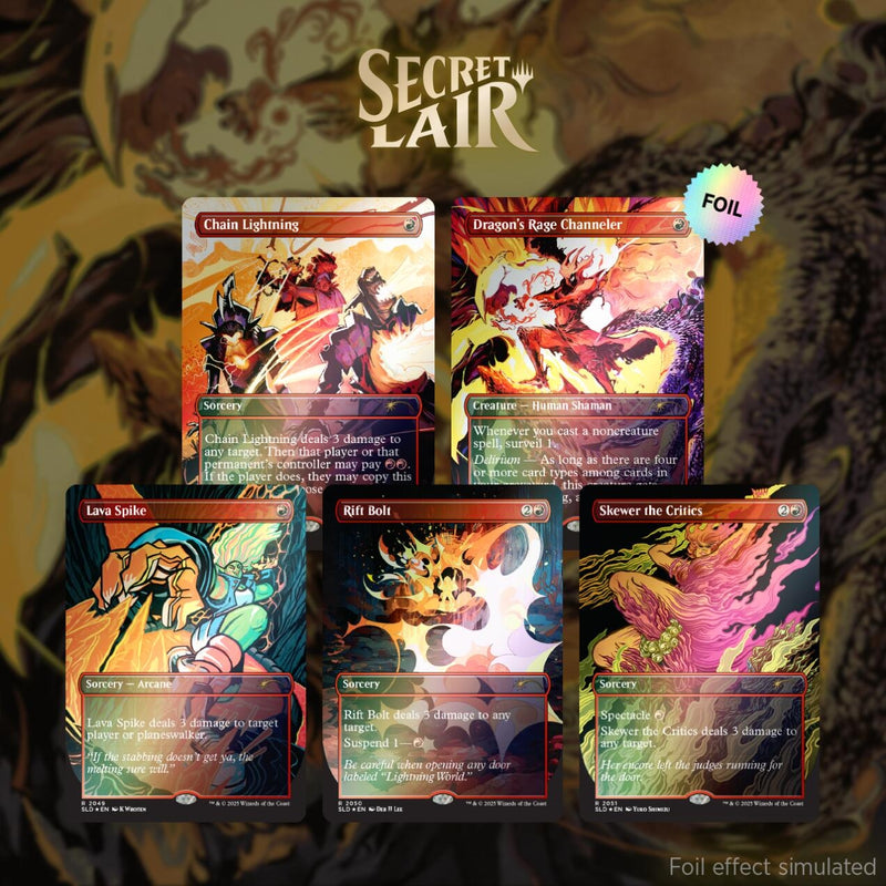 Image for Secret Lair Drop: EVERYTHING IS ON FIRE - Rainbow Foil Edition - Magic: The Gathering