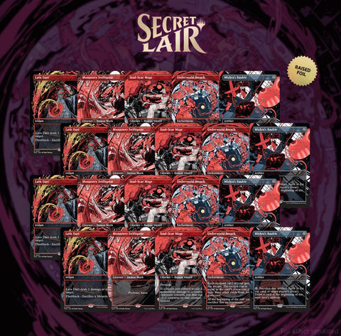 Image for Secret Lair Drop: vroooOOOMMMMMM! - Raised Foil Playset Bundle - Magic: The Gathering