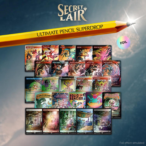 Image for Secret Lair Drop: The Ultimate Pencil - Rainbow Foil Bundle - Magic: The Gathering
