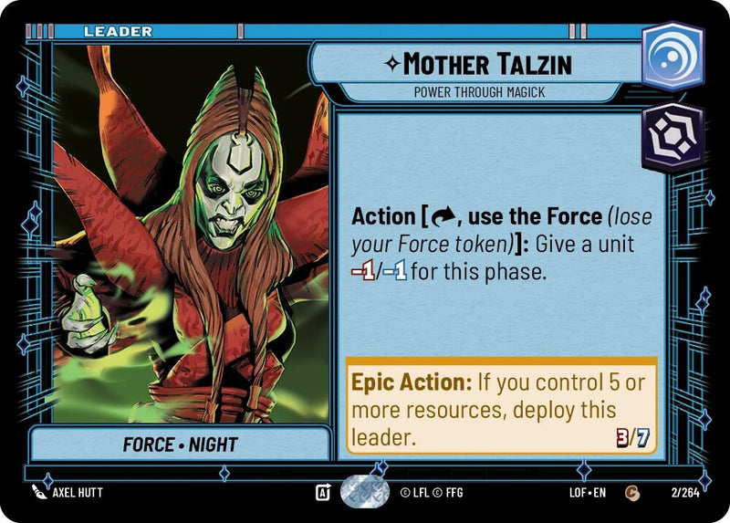 Image for Mother Talzin - Power Through Magick (002/264) (Legends of the Force) - Star Wars: Unlimited
