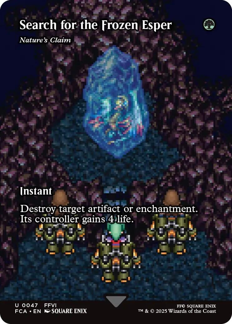 Image for Search for the Frozen Esper - Nature's Claim (Showcase) (47) (FINAL FANTASY: Through the Ages) - Magic: The Gathering