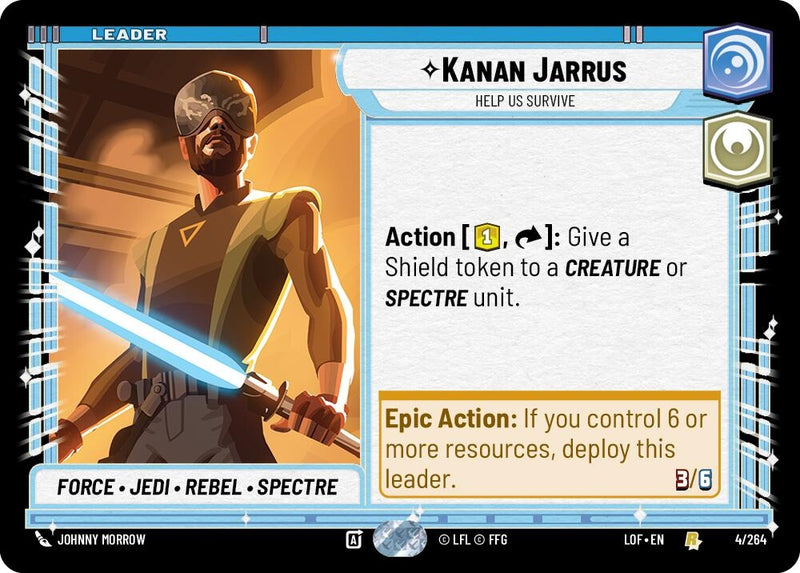 Image for Kanan Jarrus - Help Us Survive (004/264) (Legends of the Force) - Star Wars: Unlimited
