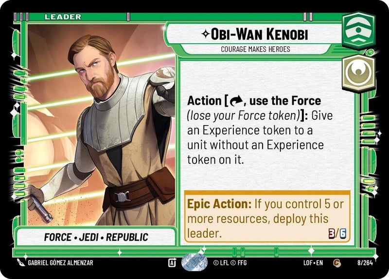 Image for Obi-Wan Kenobi - Courage Makes Heroes (008/264) (Legends of the Force) - Star Wars: Unlimited