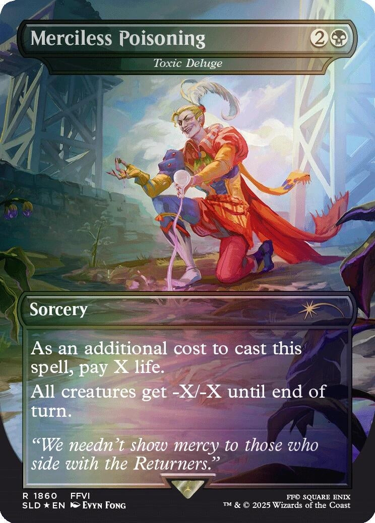 Image for Merciless Poisoning - Toxic Deluge (Rainbow Foil) (1860) (Secret Lair Drop Series) - Magic: The Gathering