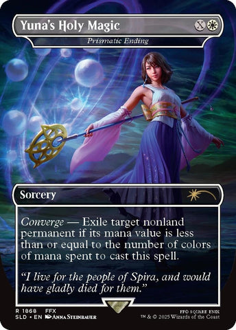 Image for Yuna's Holy Magic - Prismatic Ending (1868) (Secret Lair Drop Series) - Magic: The Gathering