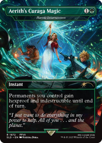 Image for Aerith's Curaga Magic - Heroic Intervention (1872) (Secret Lair Drop Series) - Magic: The Gathering