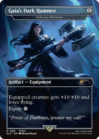 Image for Gaia's Dark Hammer - Colossus Hammer (1866) (Secret Lair Drop Series) - Magic: The Gathering