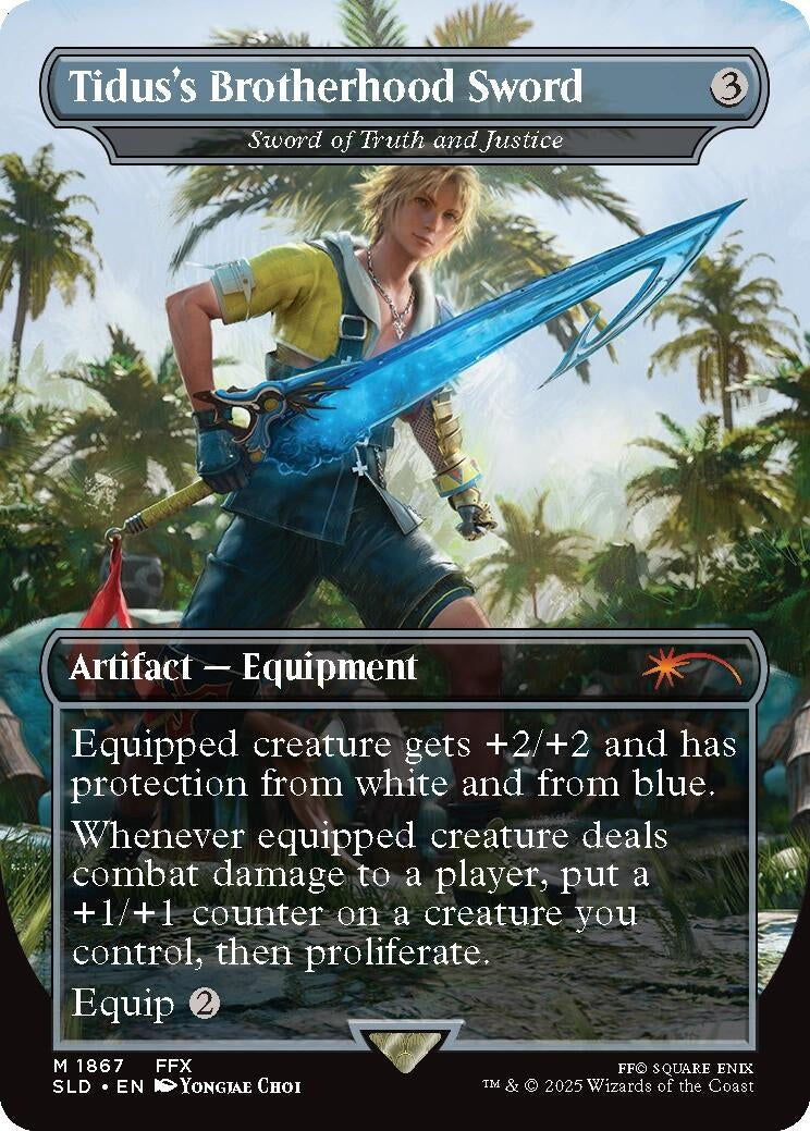 Image for Tidus's Brotherhood Sword - Sword of Truth and Justice (1867) (Secret Lair Drop Series) - Magic: The Gathering