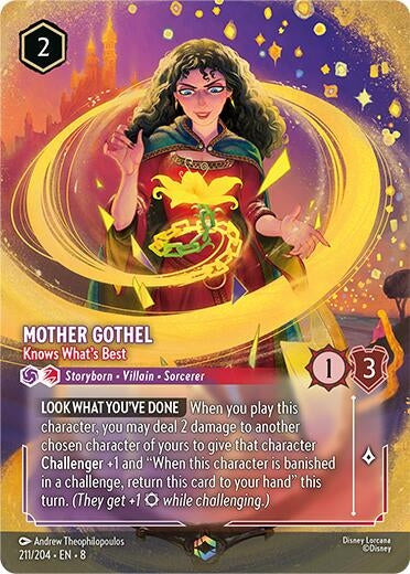 Image for Mother Gothel - Knows What's Best (Enchanted) (211/204) - Disney Lorcana