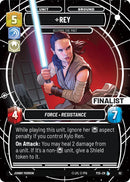 Image for Rey - Keeping the Past (Finalist) (62) - Star Wars: Unlimited