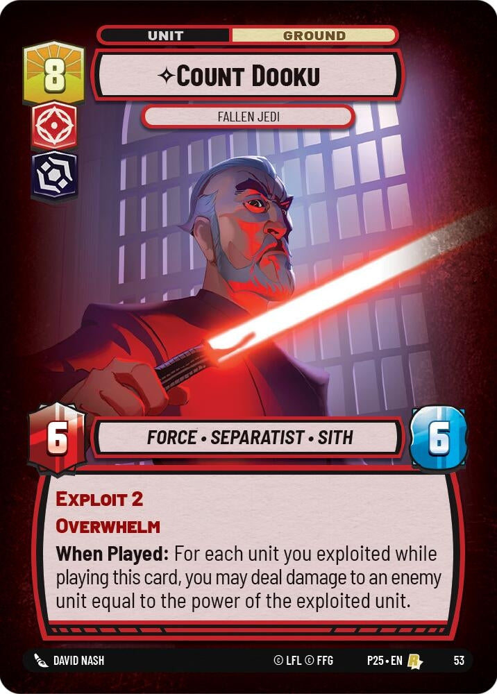 Image for Count Dooku - Fallen Jedi (53) - Star Wars: Unlimited