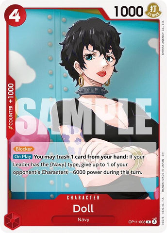Image for Doll (OP11-008) (A Fist of Divine Speed) - One Piece Card Game
